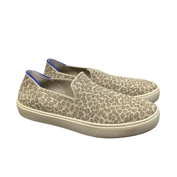 Rothy's Cheetah Print Slip on Shoes Sneakers Women's 7.5 Comfort - Picture 1 of 12